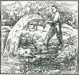 Рисунок 2. Аэрация воды в прудах