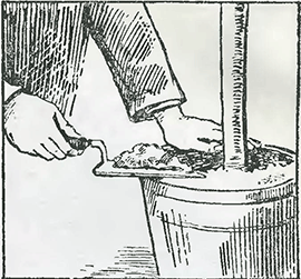 Рисунок 1. Мульчирование поверхности почвы в кадках и ящиках