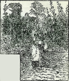Рисунок 1. Защита от заморозков плодовых деревьев в саду