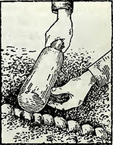 Рисунок 3. Устройство кромок из черепичного плитняка
