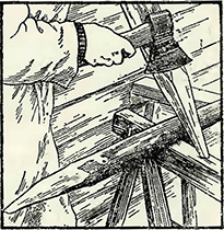 Рисунок 1. Подготовка и очистка древесины для постройки арок и пергол