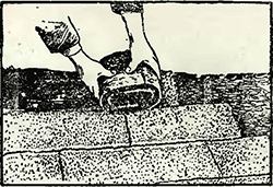 Рисунок 2. Укладка дерна на газоны